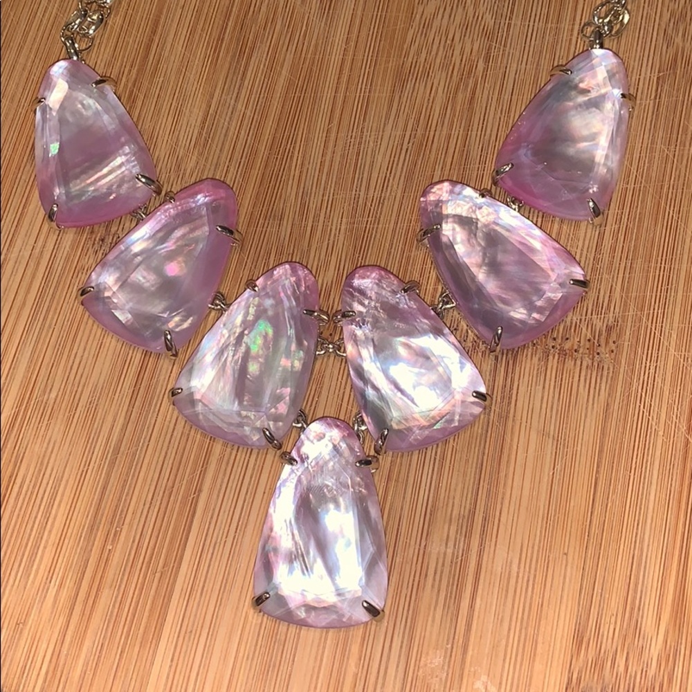 Kendra Scott Harlow blush pearl statement necklace